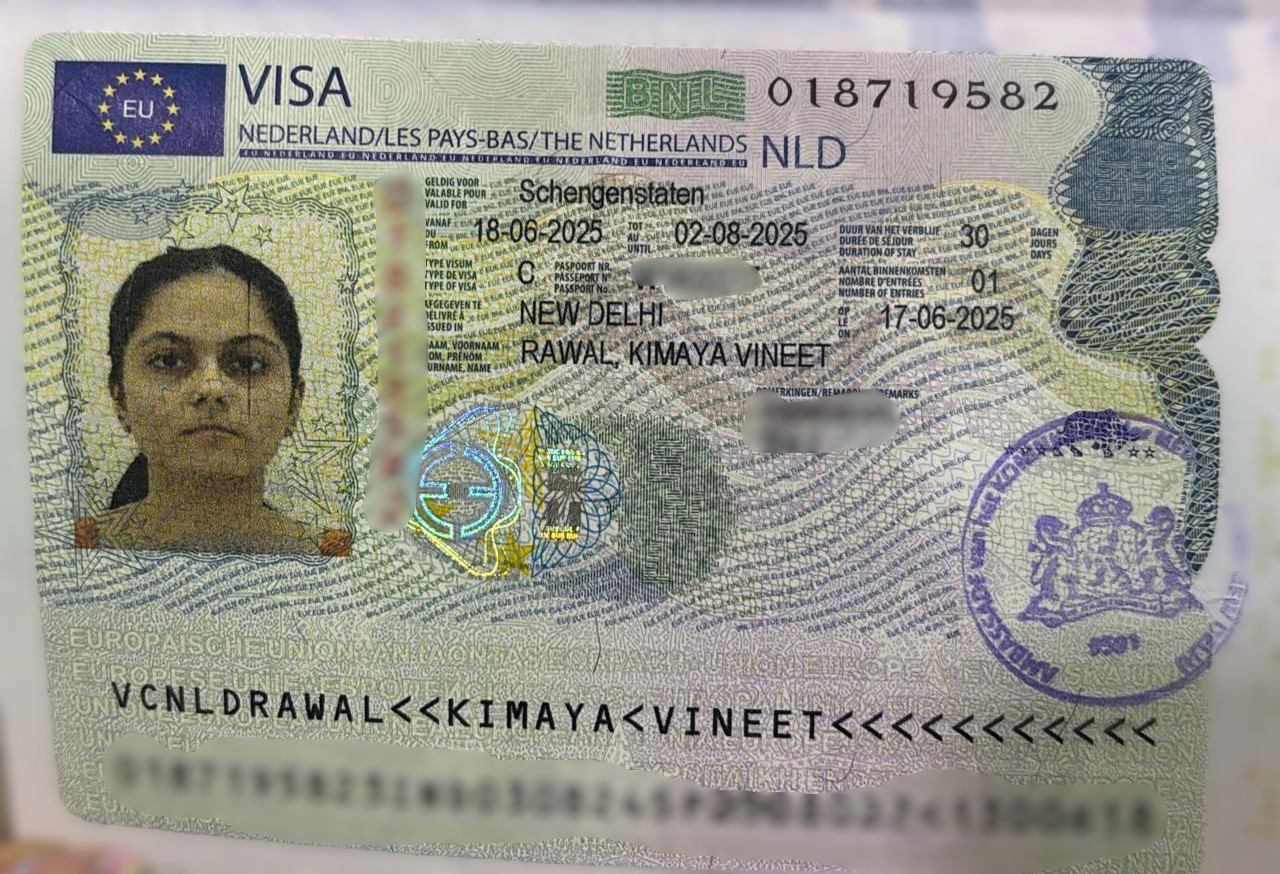 Kimaya Vineet Rawal Visa